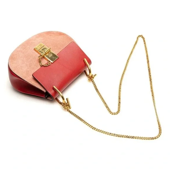 Chloe Red and Pink Crossbody Bag - Picture 4 of 11